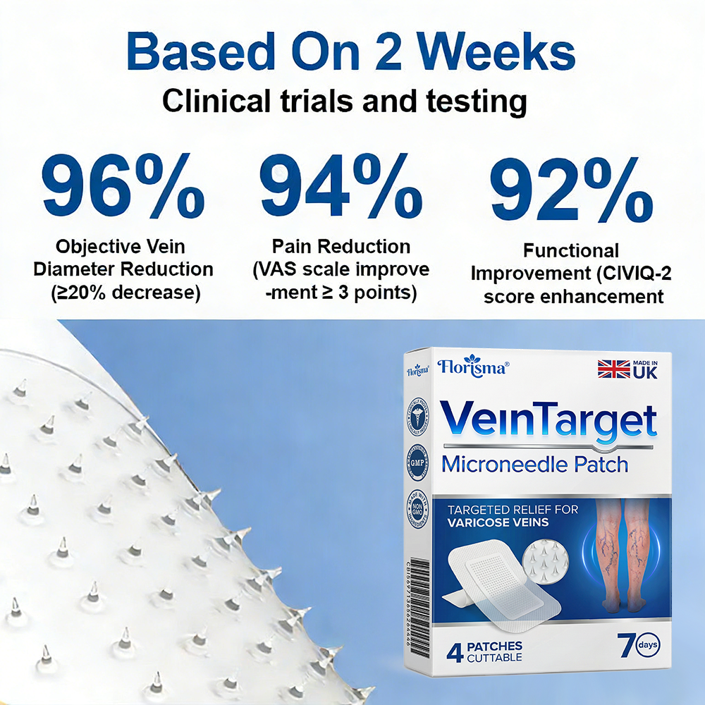 One Patch a Day. Visible Vein Relief in Just 7 Days 👨‍⚕️ Florisma® VeinTarget Microneedle Patch 🍀 Instant Relief, Long-Term Results
