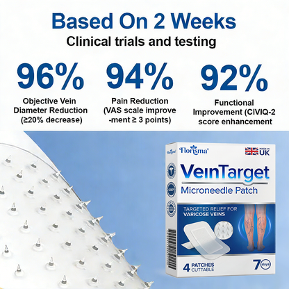 One Patch a Day. Visible Vein Relief in Just 7 Days 👨‍⚕️ Florisma® VeinTarget Microneedle Patch 🍀 Instant Relief, Long-Term Results