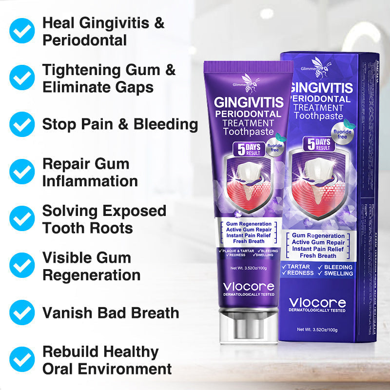 Glimmerly®🦷 VioCore Bee Venom Gingivitis & Periodontitis Treatment Toothpaste❄️