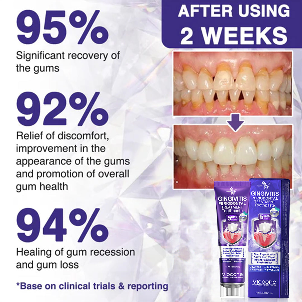 Glimmerly®🦷 VioCore Bee Venom Gingivitis & Periodontitis Treatment Toothpaste❄️